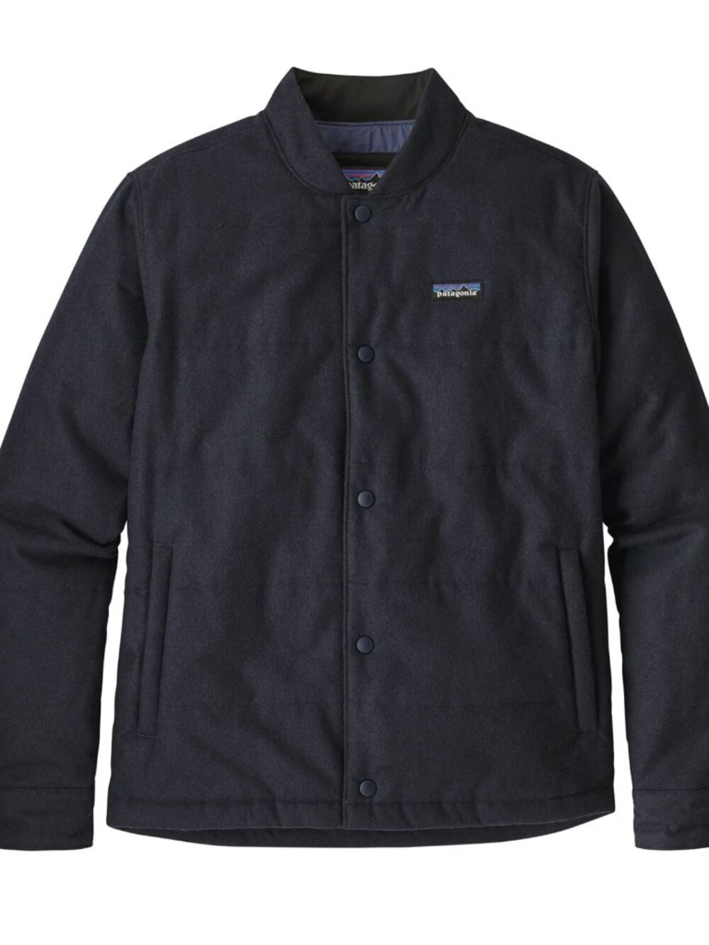 Patagonia Men's Recycled Wool Bomber Jacket Classic Navy Medium 50815